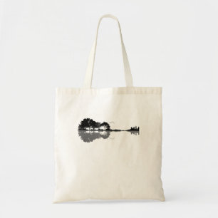 Bolso De Tela Naturaleza de guitarra acústica música de fondo gu