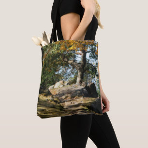 Bolso De Tela Naturaleza de la ruta pacífica de los bosques