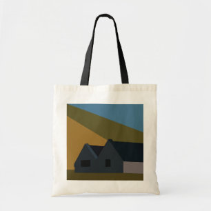Bolso De Tela Naturaleza de las montañas de las casas