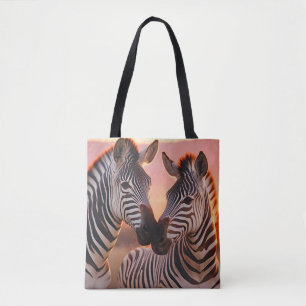 Bolso De Tela Naturaleza de los animales cebra Vida silvestre