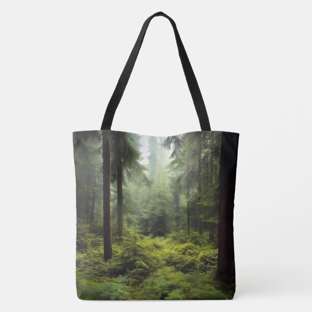 Bolso De Tela Naturaleza de los bosques (Reverso)