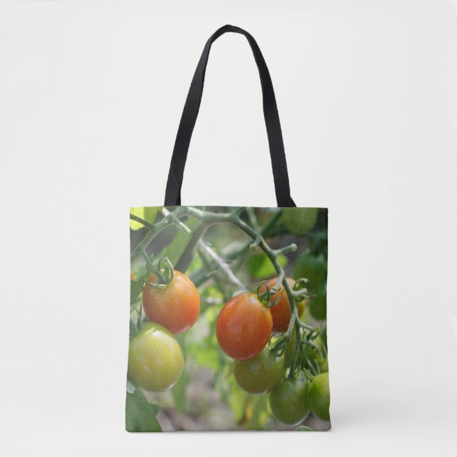 Bolso De Tela Naturaleza de los tomates de cerezo (Anverso)