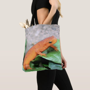 Bolso De Tela Naturaleza de Salamander del Naranja Eft Rojo