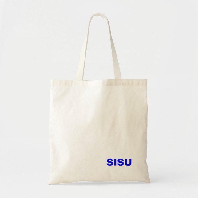 Bolso De Tela Naturaleza de SISU y alcohol de los totes (Frente)