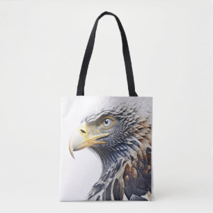 Bolso De Tela Naturaleza del retrato animal de águila Pintado de