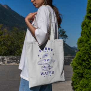 Bolso De Tela Naturaleza del Rótulo del agua Zodiac Tote Bag