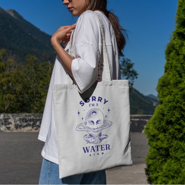 Bolso De Tela Naturaleza del Rótulo del agua Zodiac Tote Bag (Subido por el creador)