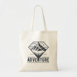 Bolso De Tela Naturaleza geométrica moderna Aventura de las mont