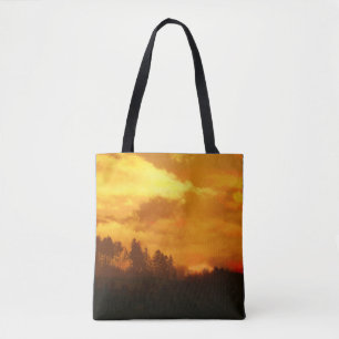 BOLSO DE TELA NATURALEZA MAÑANA AMANECER 