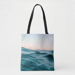 Bolso De Tela Naturaleza marina de la ola oceánica