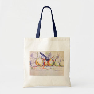 Bolso De Tela Naturaleza muerta con cacerola de Paul Cezanne