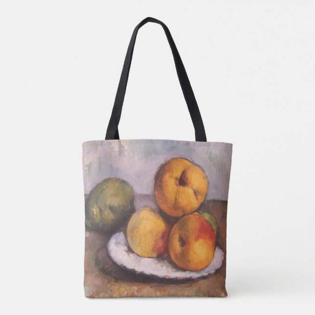 Bolso De Tela Naturaleza muerta con membrillos, manzanas y peras (Reverso)