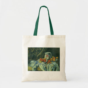 Bolso De Tela Naturaleza muerta, cortina y jarra de Paul Cezanne