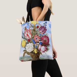 Bolso De Tela Naturaleza muerta floral de la Edad de Oro holande
