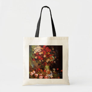 Bolso De Tela Naturaleza muerta Flores en un jarrón de Vincent v