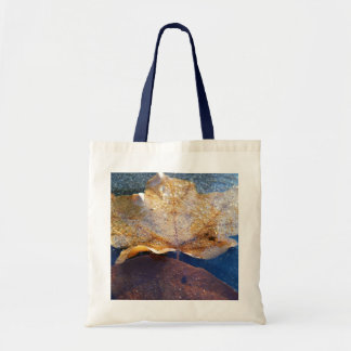 Bolso De Tela Naturaleza otoñal de la hoja de arce amarilla cong