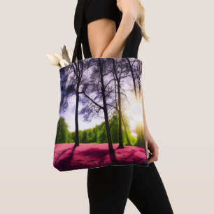 Bolso De Tela Naturaleza personalizada de imagen de dos caras pe