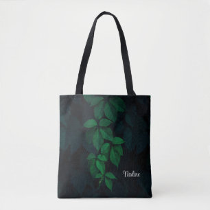 Bolso De Tela Naturaleza personalizada Hojas botánicas