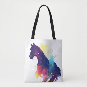 Bolso De Tela Naturaleza silvestre animal Colores arte pintura