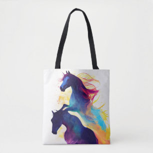Bolso De Tela Naturaleza silvestre animal Colores arte pintura