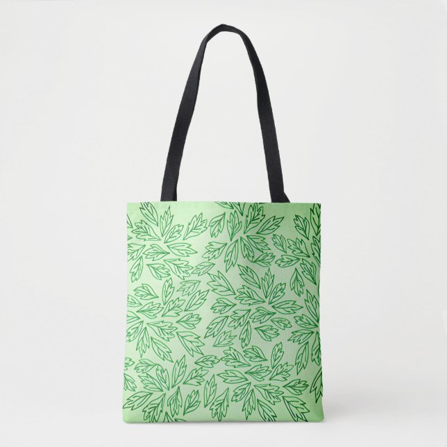 Bolso De Tela Nature-Inspired Leaf Pattern Tote bag (Anverso)