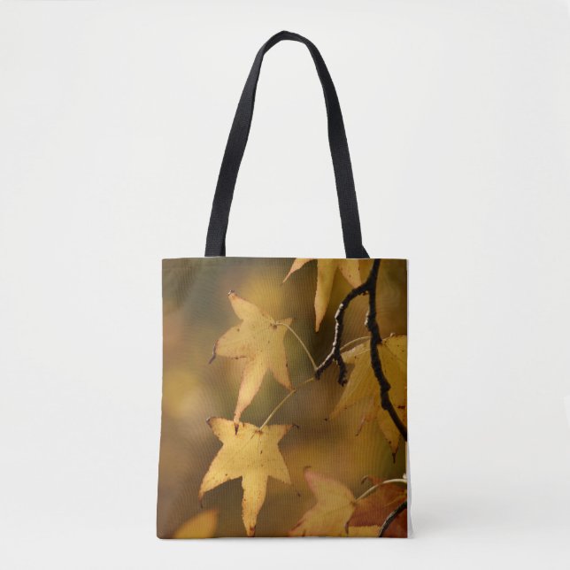 Bolso De Tela Nature’s Golden Light Botanical Photo Christmas   (Anverso)