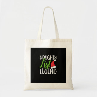 Bolso De Tela Naughty Nice Holiday List Funny Seasonal Humor