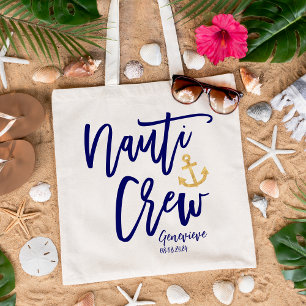 Bolso De Tela Nauti Crew Damas de Honor Náuticas