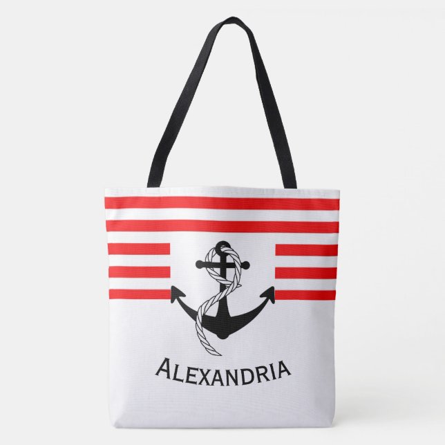 Bolso De Tela Nautica (Anverso)