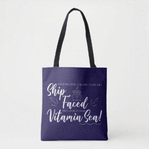 Bolso De Tela Náutica del mar de la Vitamina y frente al barco