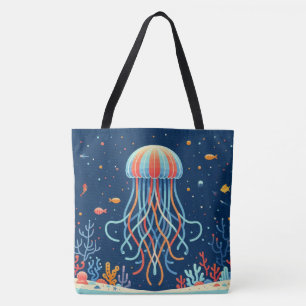 Bolso De Tela náutica/playa/medusas costeras