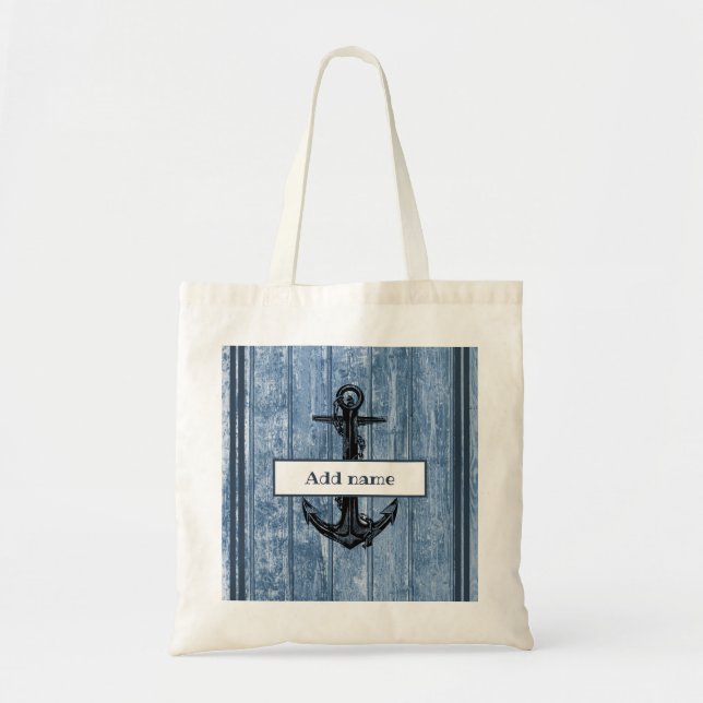 Bolso De Tela Nautical Anchor Navalny vuelve a la escuela (Frente)