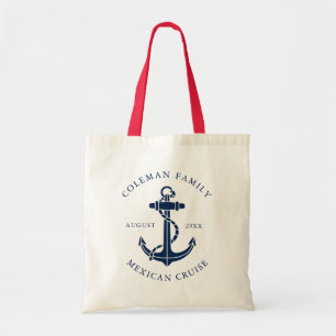 Bolso De Tela Nautical Boat Anchor Family Cruise Personalizado S