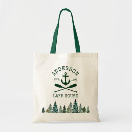 Bolso De Tela Nautical Lake House Anchor Oars Pines