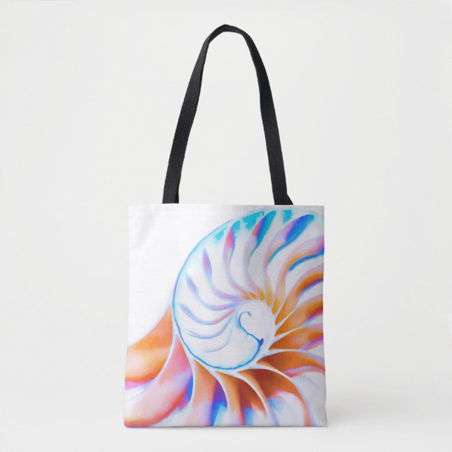 Bolso De Tela Nautilus colorido (Anverso)