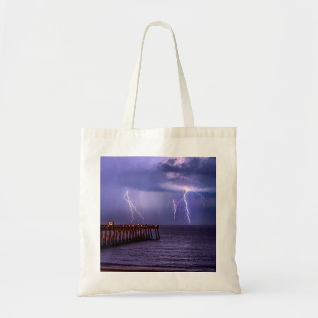 Bolso De Tela Navarre Florida Lightning Storm (Frente)