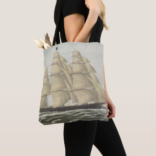 Bolso De Tela Nave de podadoras, nube que vuela