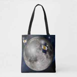 Bolso De Tela Nave Espacial De Gris Gemelo Gemelo Orbital En La