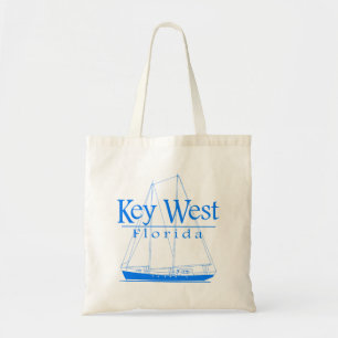 Bolso De Tela Navegación azul de Key West