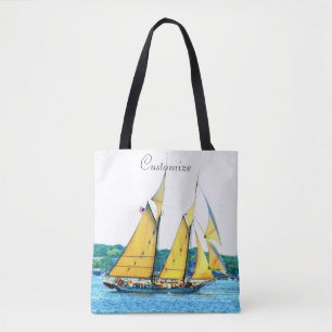 Bolso De Tela navegación de los schooners de Maine
