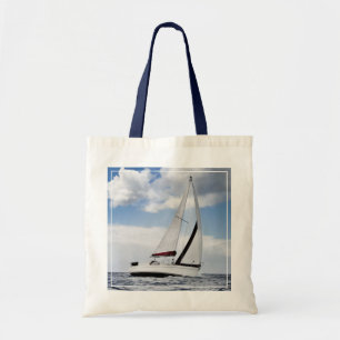 Bolso De Tela Navegación del yate en el mar abierto