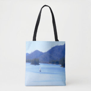 Bolso De Tela Navegando hacia las montañas...