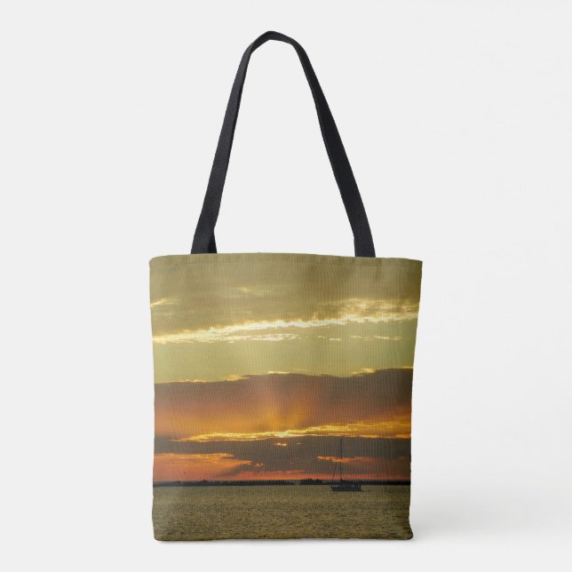Bolso De Tela Navegar al atardecer (Reverso)