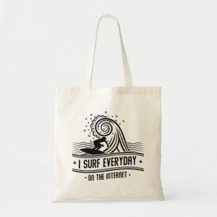 Bolso De Tela Navego Todos Los Días En Internet