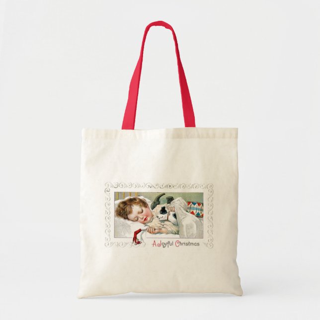 Bolso De Tela Navidad alegre (Frente)