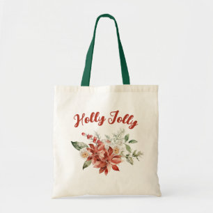 Bolso De Tela Navidad Alegre Compra Ecológica de Comestibles
