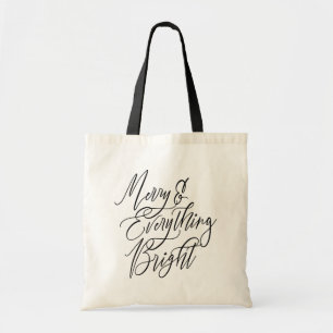 Bolso De Tela Navidad Alegre y Todo Brillante
