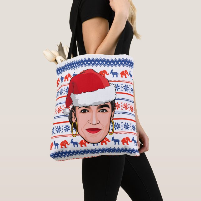 Bolso De Tela Navidad AOC (Detalle)