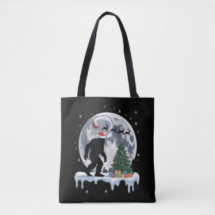 Bolso De Tela Navidad Bigfoot Santa Árbol Trineo Luna Reno Nieve