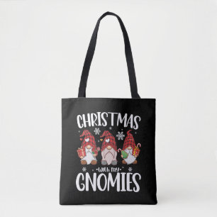 Bolso De Tela Navidad Con Mis Gnomos Buffalo Rojo Cuadros Gnome